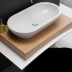 Lavabo da Appoggio in Ceramica 70x37 cm - SALLY