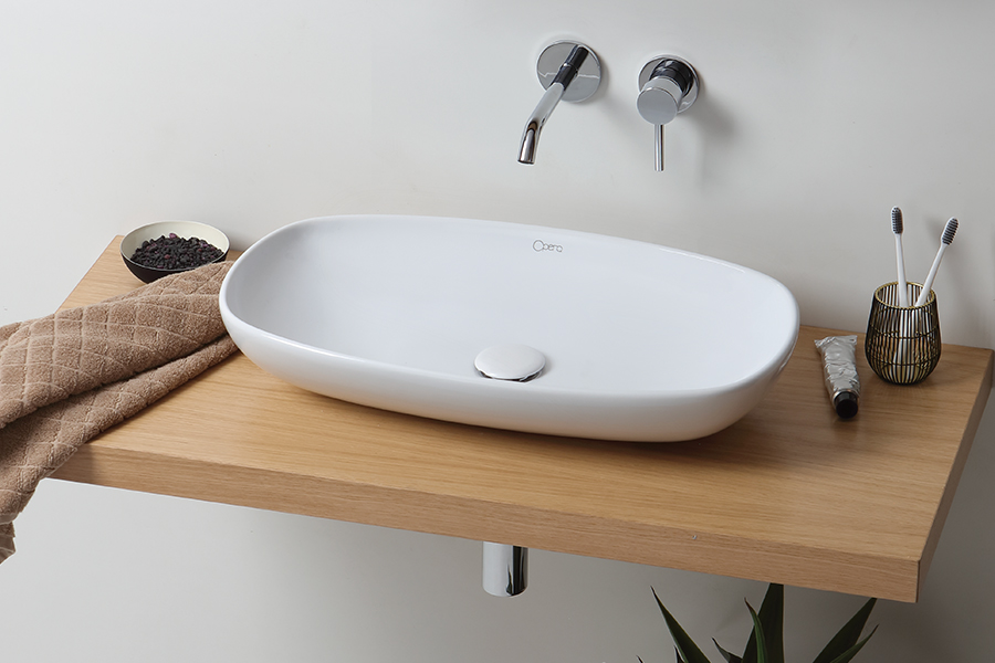 LA1668 Lavabo Ovale da Appoggio 62x36 cm - NARCISO - immagine 1