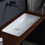 Lavabo ad incasso sottopiano 71x37 cm - Aida
