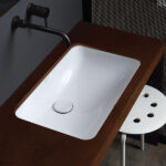Lavabo ad incasso sottopiano 56x37 cm - Aida