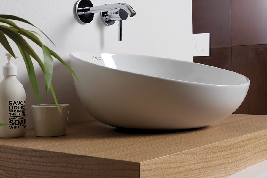 LA2321 Lavabo obliquo da appoggio 45 cm - NARCISO - immagine 1
