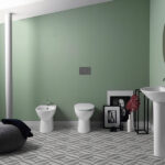 Vaso e Bidet a Terra Filomuro senza brida - Simply