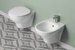 Vaso senza brida e Bidet monoforo Sospesi - Simply