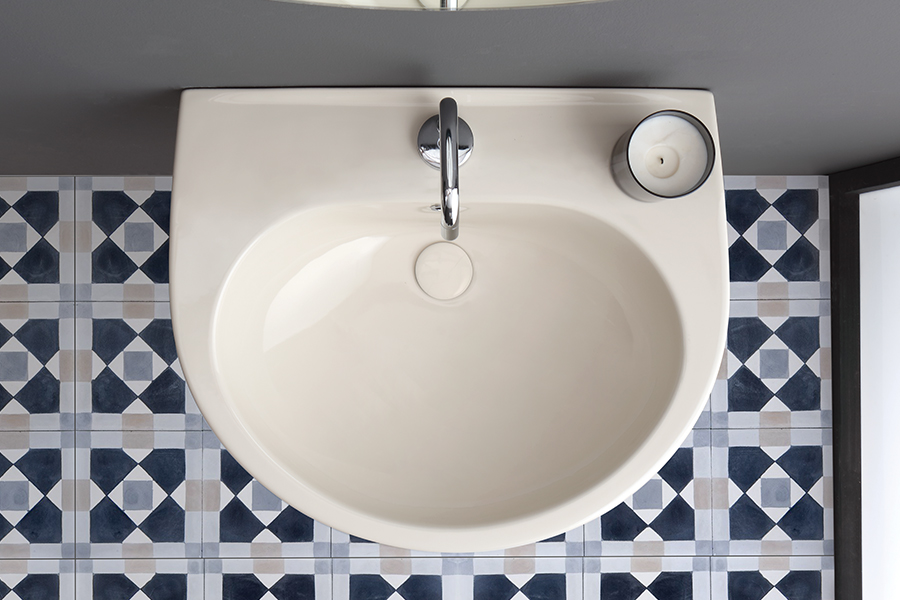 LA1635 Lavabo Champagne L58 o L63 con o senza colonna- FLY - immagine 1