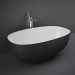 Vasca da bagno opaca nera 140 x 75