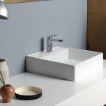 Lavabo da appoggio/sospeso con 46 X 46 cm-Area