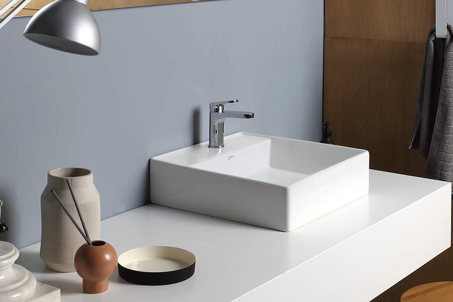 LA1496 Lavabo da appoggio/sospeso con 46 X 46 cm-Area - immagine 1