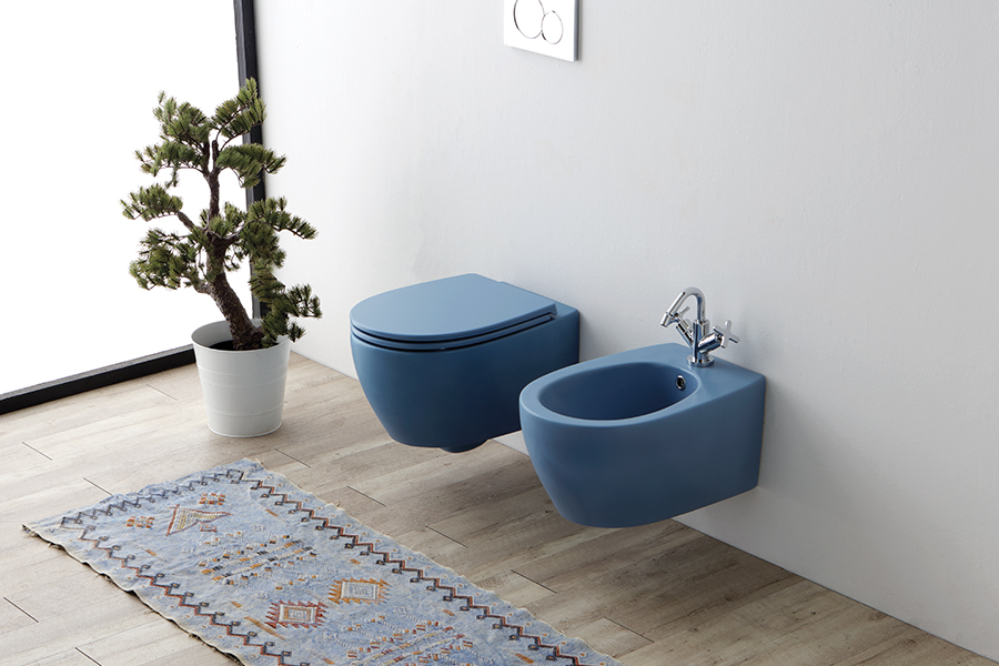 AIDA SOSPESO COPPIA AVIAZIONE Coppia Vaso Senza Brida & Bidet Sospeso -Aida - immagine 1