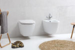 Vaso e bidet sospeso bianco opaco-Laguna