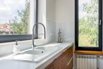 Lavello da cucina 2 vasche ceramica incasso per mobile - immagine 2