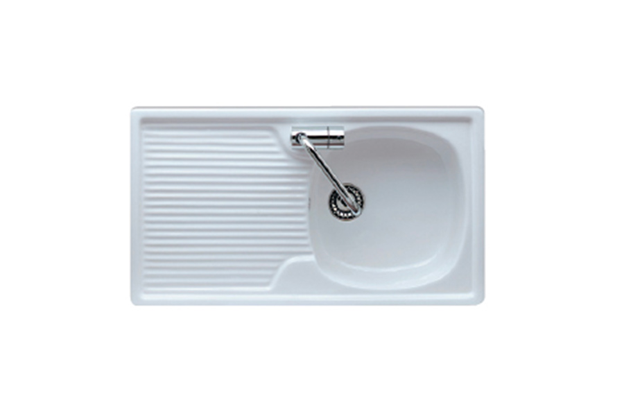 LAVELLI2 Lavello da cucina in ceramica appoggio L80 - immagine 1