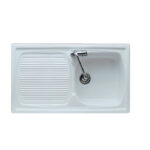 Lavello da cucina in ceramica incasso L 86