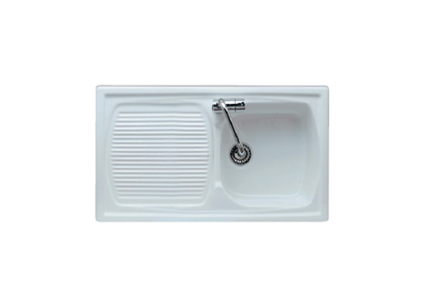 LAVELLI7 Lavello da cucina in ceramica incasso L 86 - immagine 1