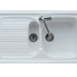 Lavello da cucina una vasca 1/2 in ceramica incasso