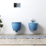 Coppia Vaso Sospeso & Bidet- colorato Aida