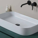 Lavabo da appoggio 55x38/45x38 cm h11