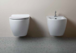 Coppia Sanitari sospesi senza brida Music Vaso+Bidet+Coprivater - immagine 3