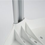 Sgabello da bagno gambe alluminio-Help - immagine 3