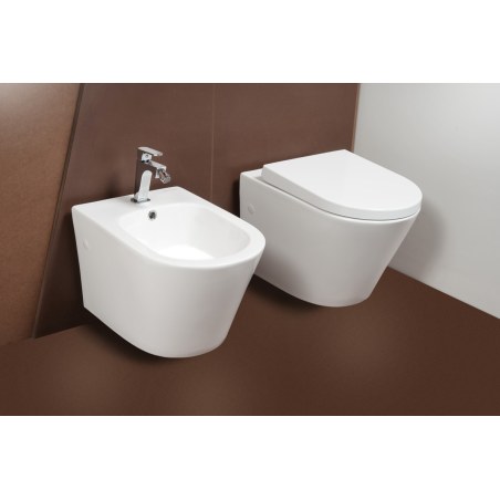 Coppia Sanitari sospesi Vaso+Bidet+Coprivater -Zada