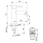 Set rubinetti lavabo e bidet in acciaio inox 304 - immagine 5